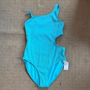 Abercrombie Kids Blue One Shoulder Swimsuit